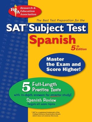 cover image of SAT Subject Test: Spanish